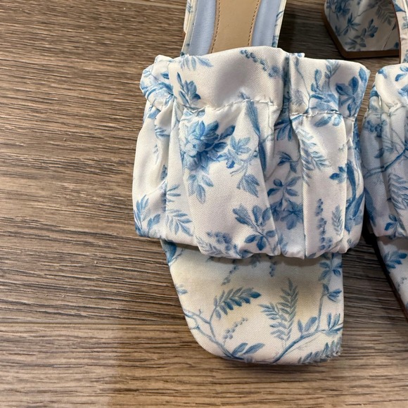 Antonio Melani x Born on Fifth Amy Bird Pleated Dress Mules Heeled Sandal Size 7 - Picture 6 of 15